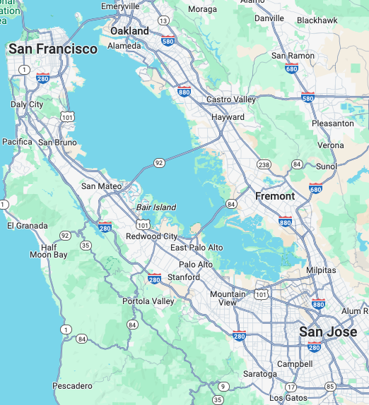 Bay Area Water Heaters Service Map